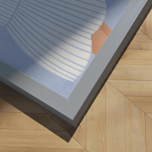Indrammet kunsttryk - The Woman with the Blue Stripes - Bea Müller
