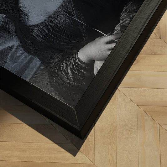 Framed art print - Happy Mona - Dichotomy