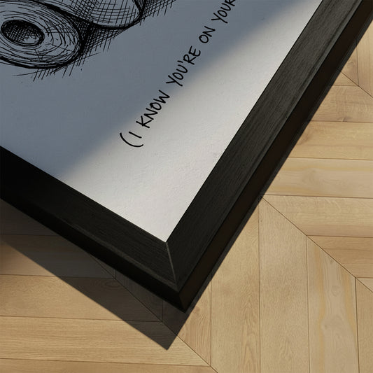 Framed art print - Text Me - Andreas Magnusson