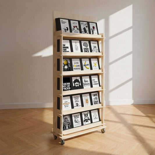 Single-sided display - 24 designs - 192 pcs. Black & White