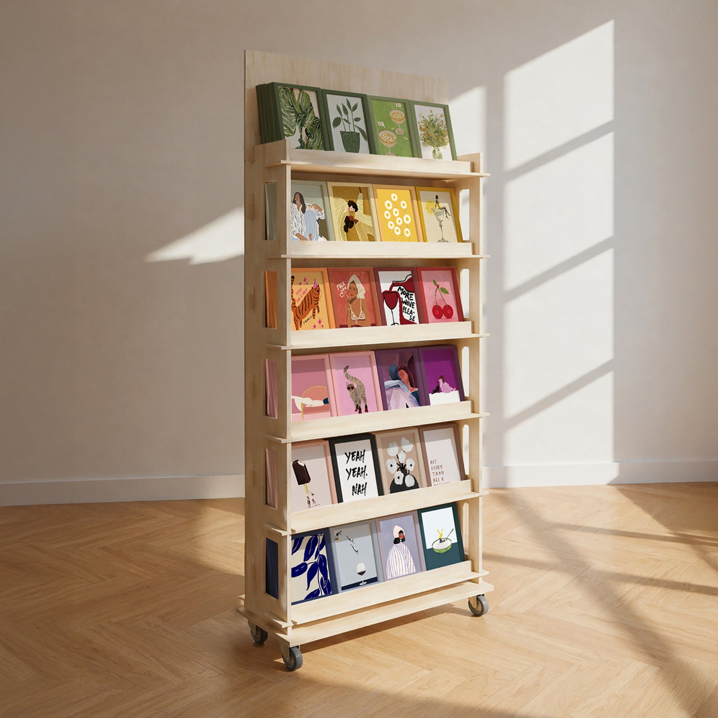 Enkeltsidet display - 24 designs - 192 stk. Colormatch