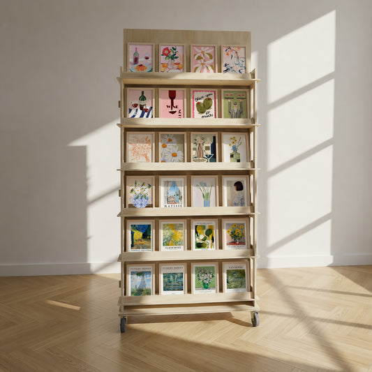 Single-sided display - 24 designs - 192 pcs. Oak