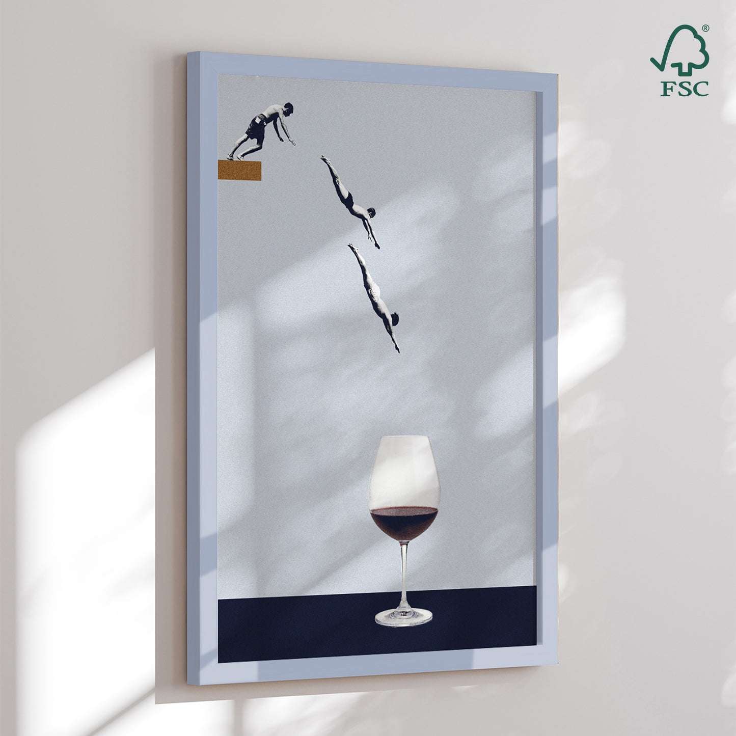 Framed Art Print - We Need Some Wine - Maarten Léon