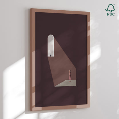 Framed Art Print - Enlighten Me - Maarten Léon