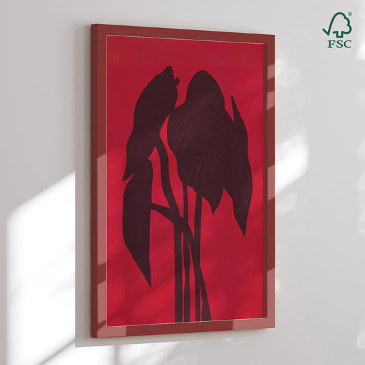 Framed Art Print - Shadowed Foliage - Little Dean
