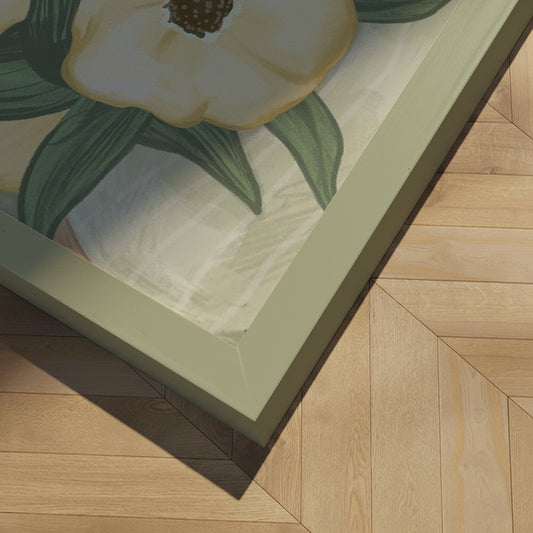 Framed art print - Pale Yellow Flowers - EMILIEmaria