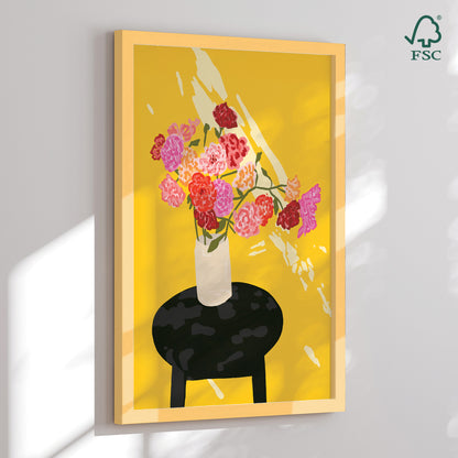 Indrammet kunsttryk - Window Glow - Gauri Mokate
