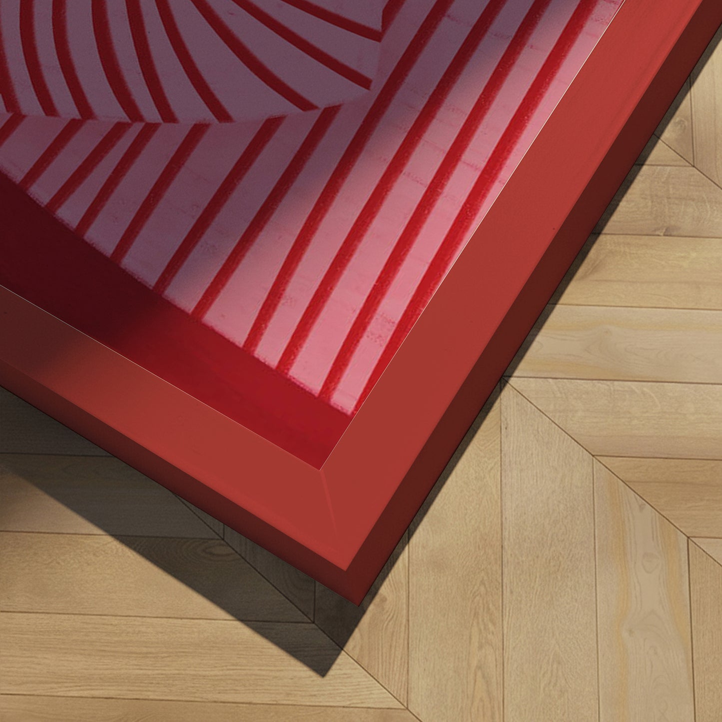 Indrammet kunsttryk - The Woman with the Red Stripes - Bea Müller