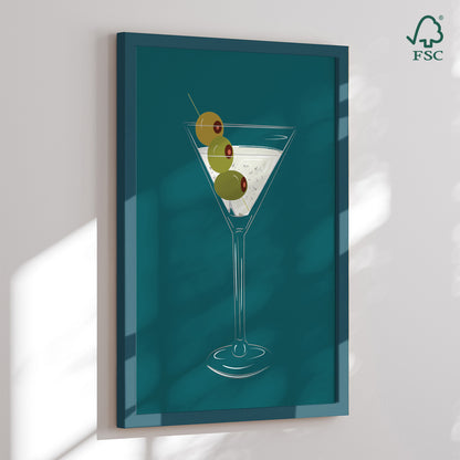 Framed art print - Dry Martini - Sannel Larson
