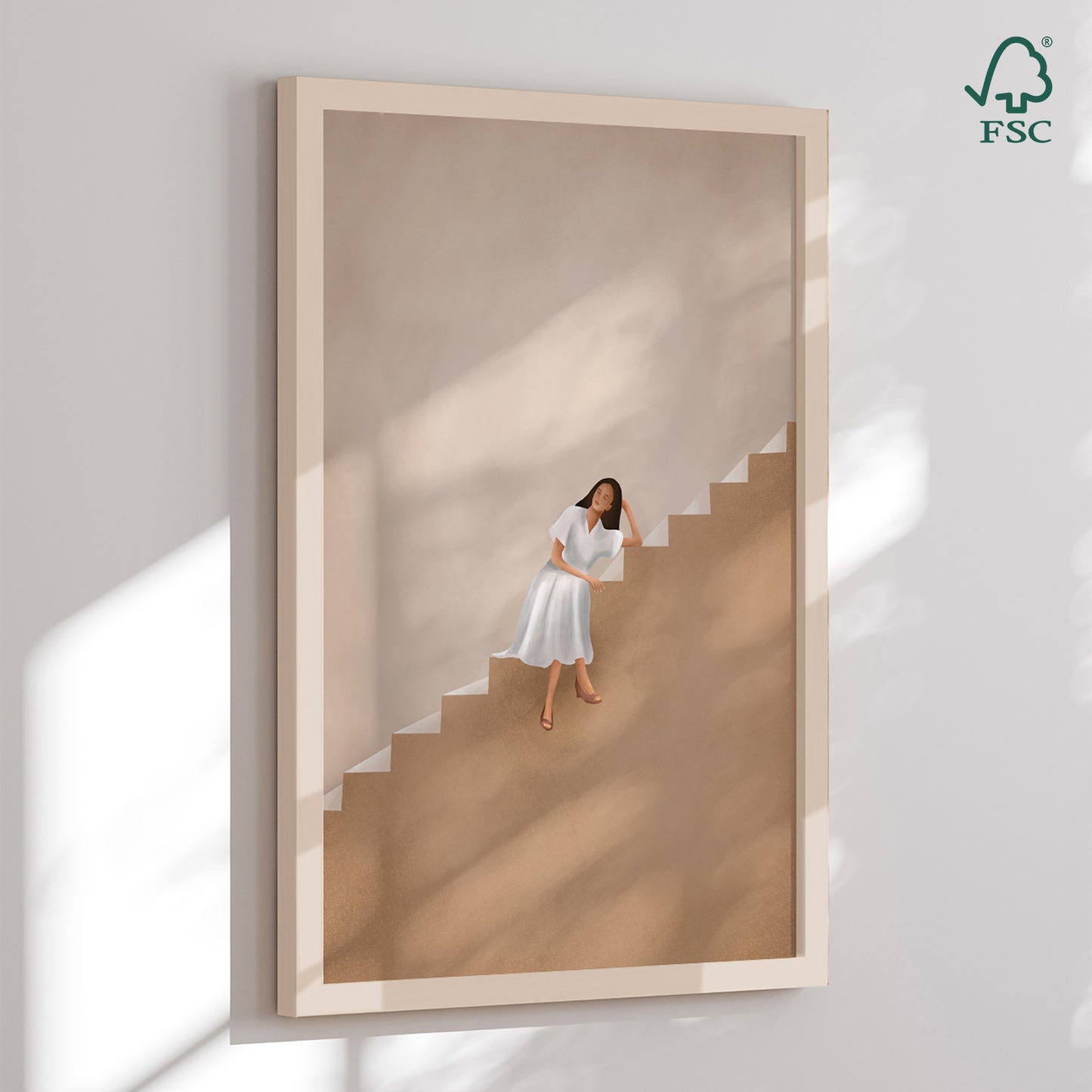 Framed Art Print - Stairway to Dreams - City Art