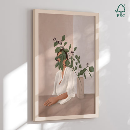 Framed Art Print - Hidden in Foliage - City Art