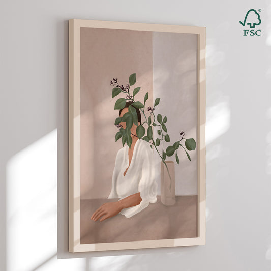 Framed Art Print - Hidden in Foliage - City Art