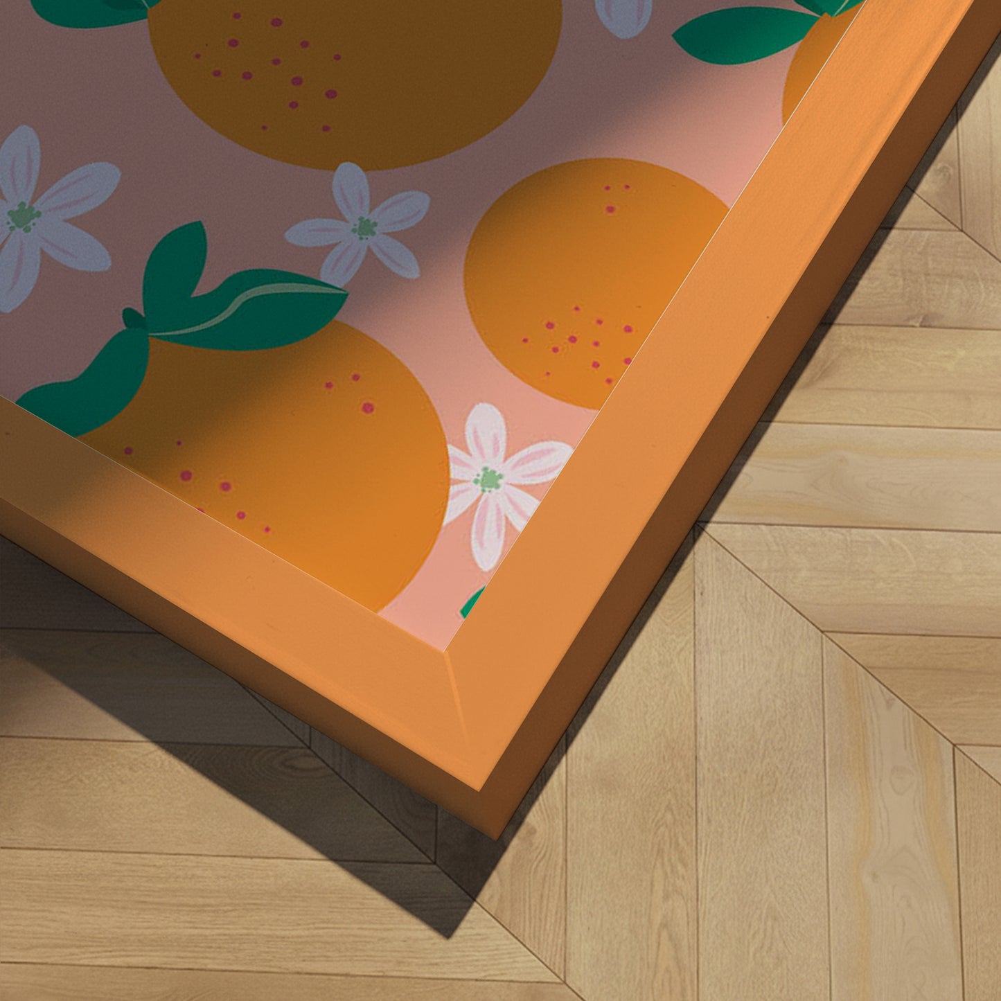 Indrammet kunsttryk - Orange Blossom Delight - Karen Menzenbach
