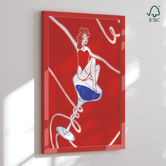Framed art print - Showgirl - Mela Patterns