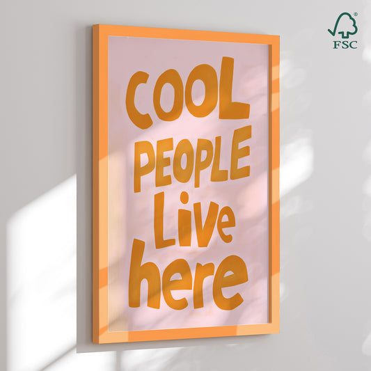 Framed Art Print - Cool People - Kathrin Pienaar