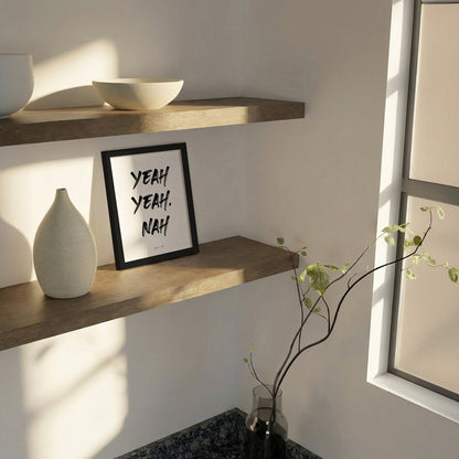 Framed art print - Yeah Yeah Nah - ByKammille