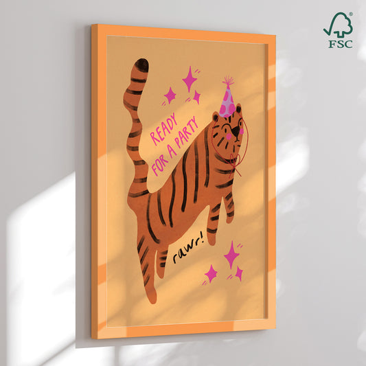 Framed art print - Ready for a Party - Dirkie Nell