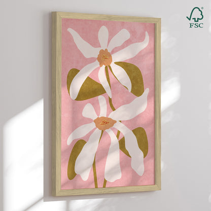 Framed art print - Abstract Flowers - Raissa Oltmanns