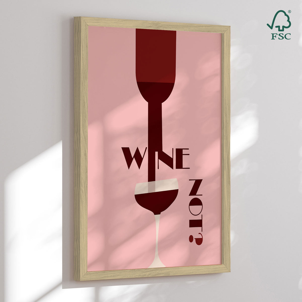 Framed art print - Wine Not - Christina Misuro