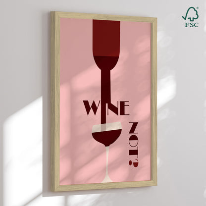Framed art print - Wine Not - Christina Misuro