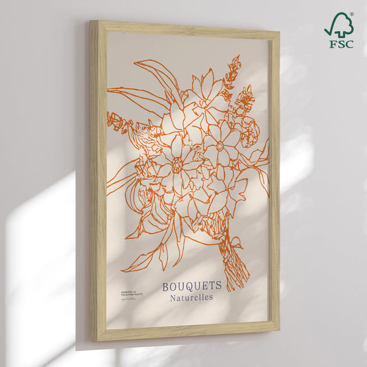 Framed Art Print - Bouquets Naturelles - Treechild
