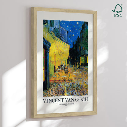Framed art print - Café Terrace At Night - Vincent Van Gogh