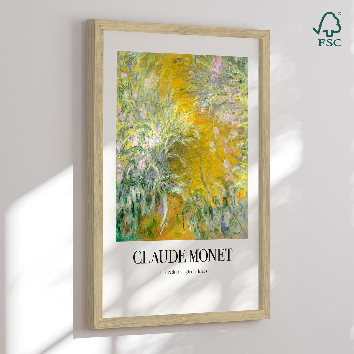 Framed art print - The Path Through The Irises - Claude Monet