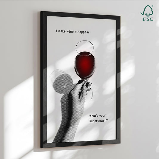 Framed art print - Retro Wine - Andreas Magnusson