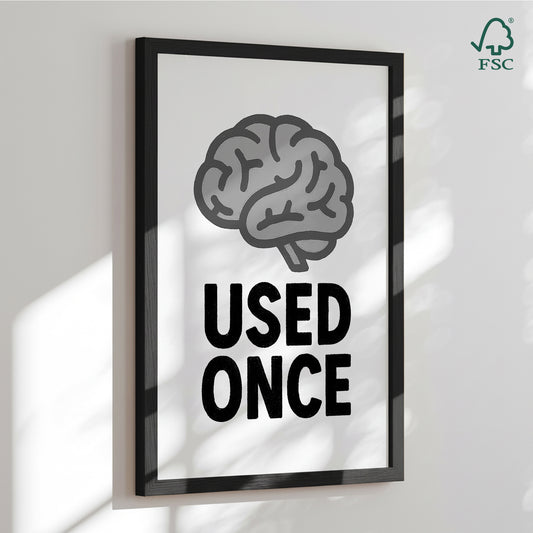 Framed art print - Used Once - Treechild