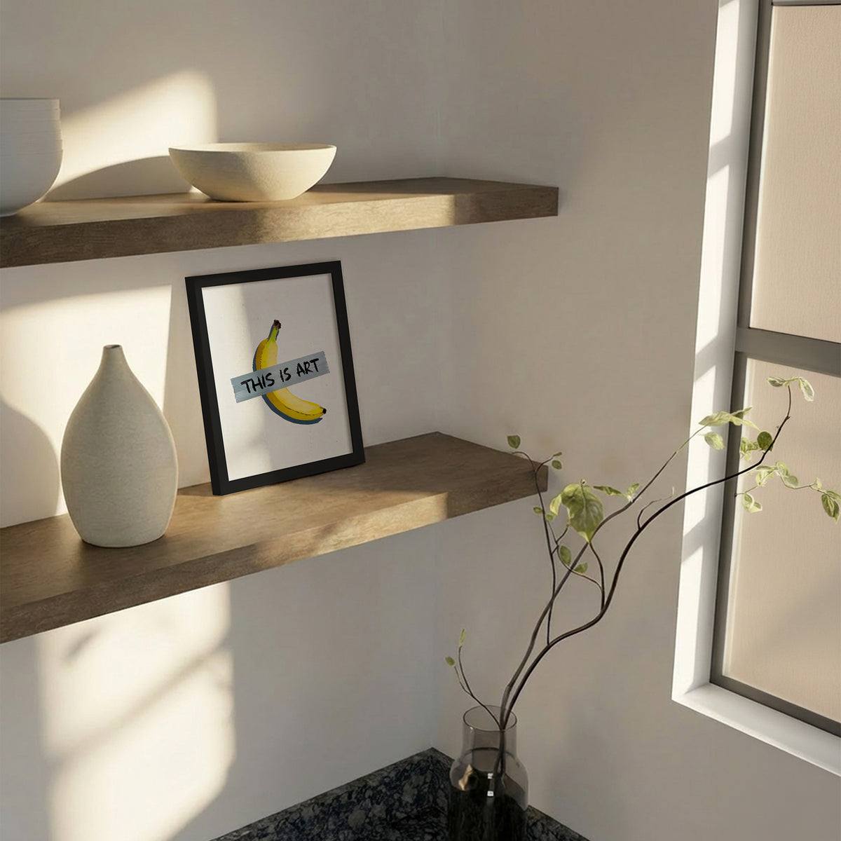 Framed Art Print - Banana Art - Andreas Magnusson