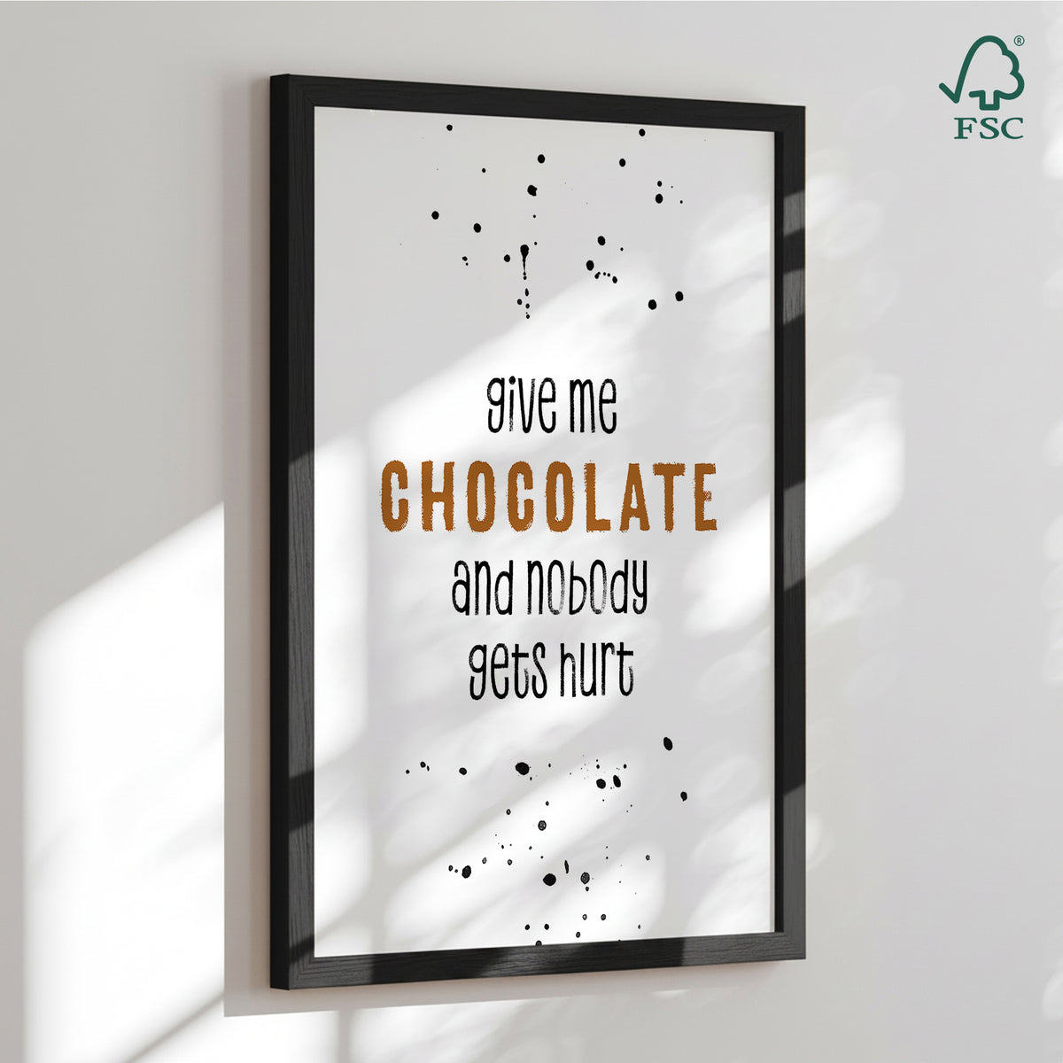 Framed Art Print - Sweet Warning - Melanie Viola
