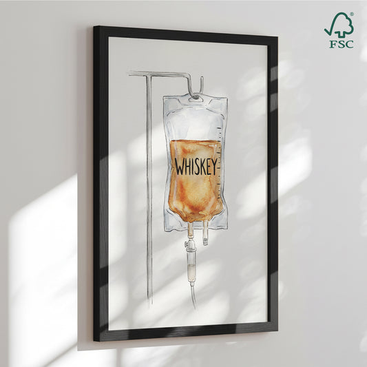 Framed art print - Whiskey Therapy - Andreas Magnusson