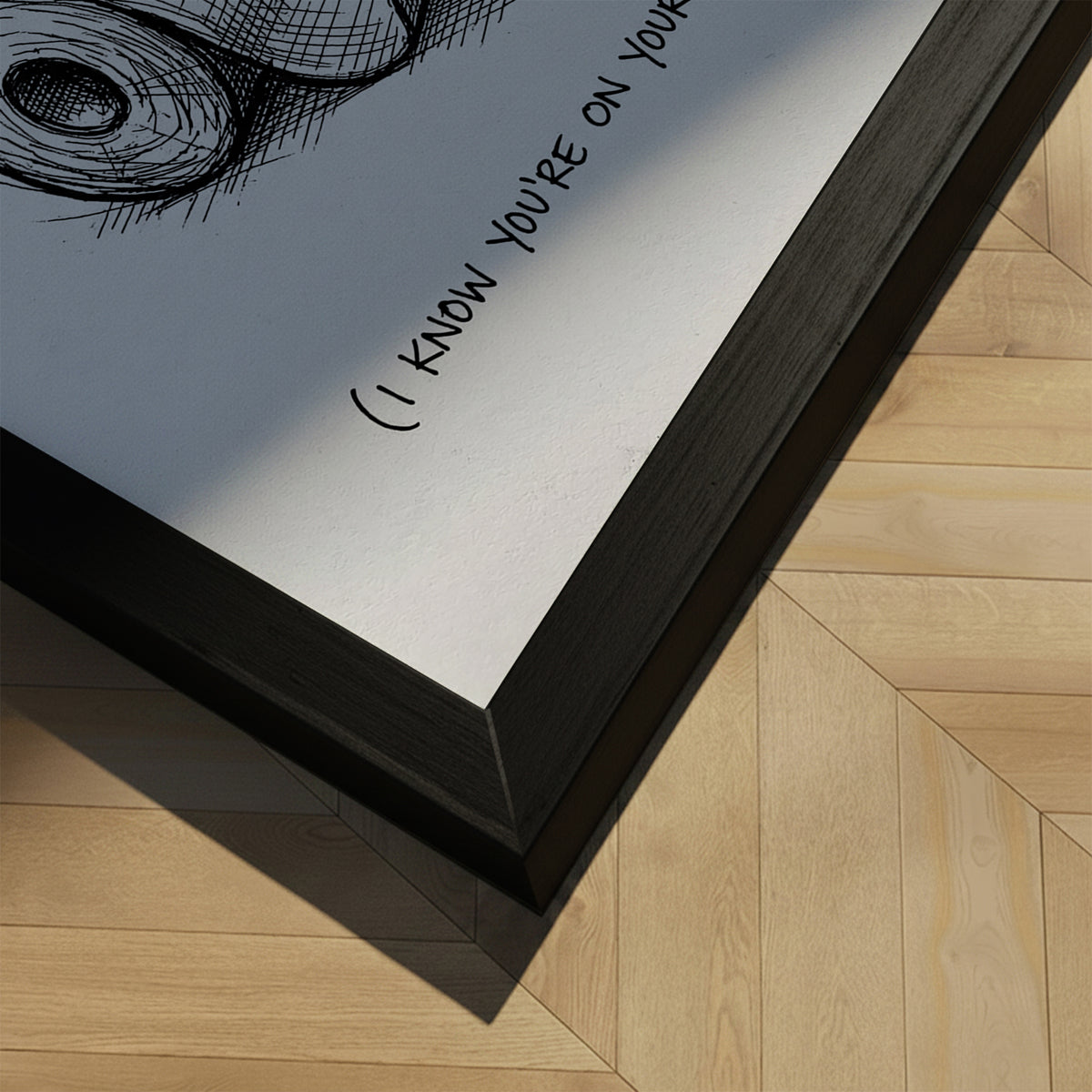 Framed art print - Text Me - Andreas Magnusson