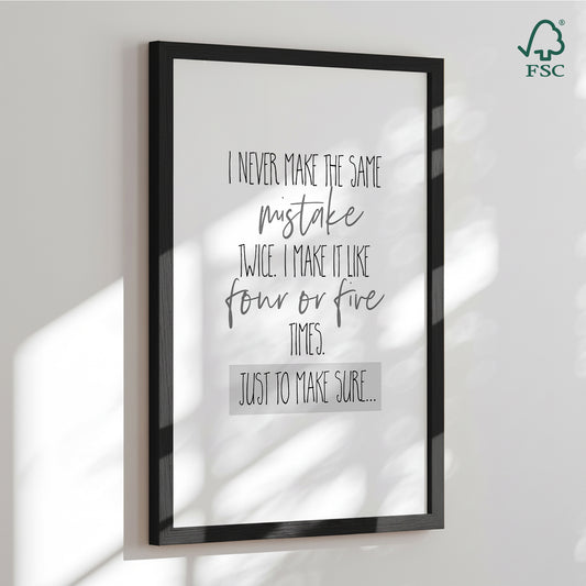 Framed Art Print - Same Mistake - Melanie Viola