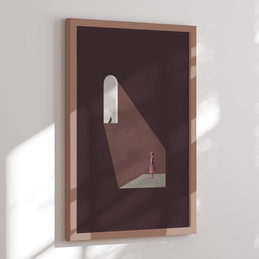 Framed Art Print - Enlighten Me - Maarten Léon