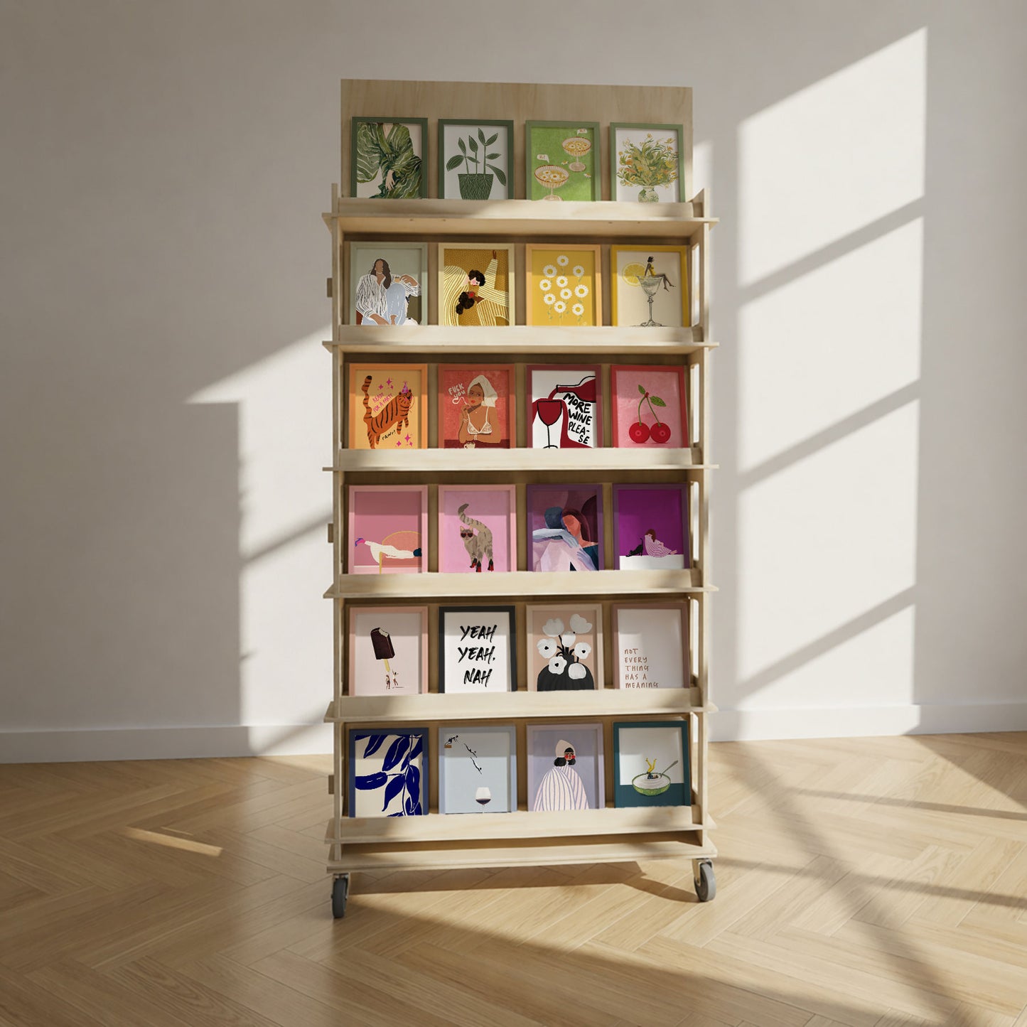 Enkeltsidet display - 24 designs - 192 stk. Colormatch