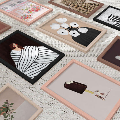 Indrammet kunsttryk - The Woman with the Oranges - Bea Müller