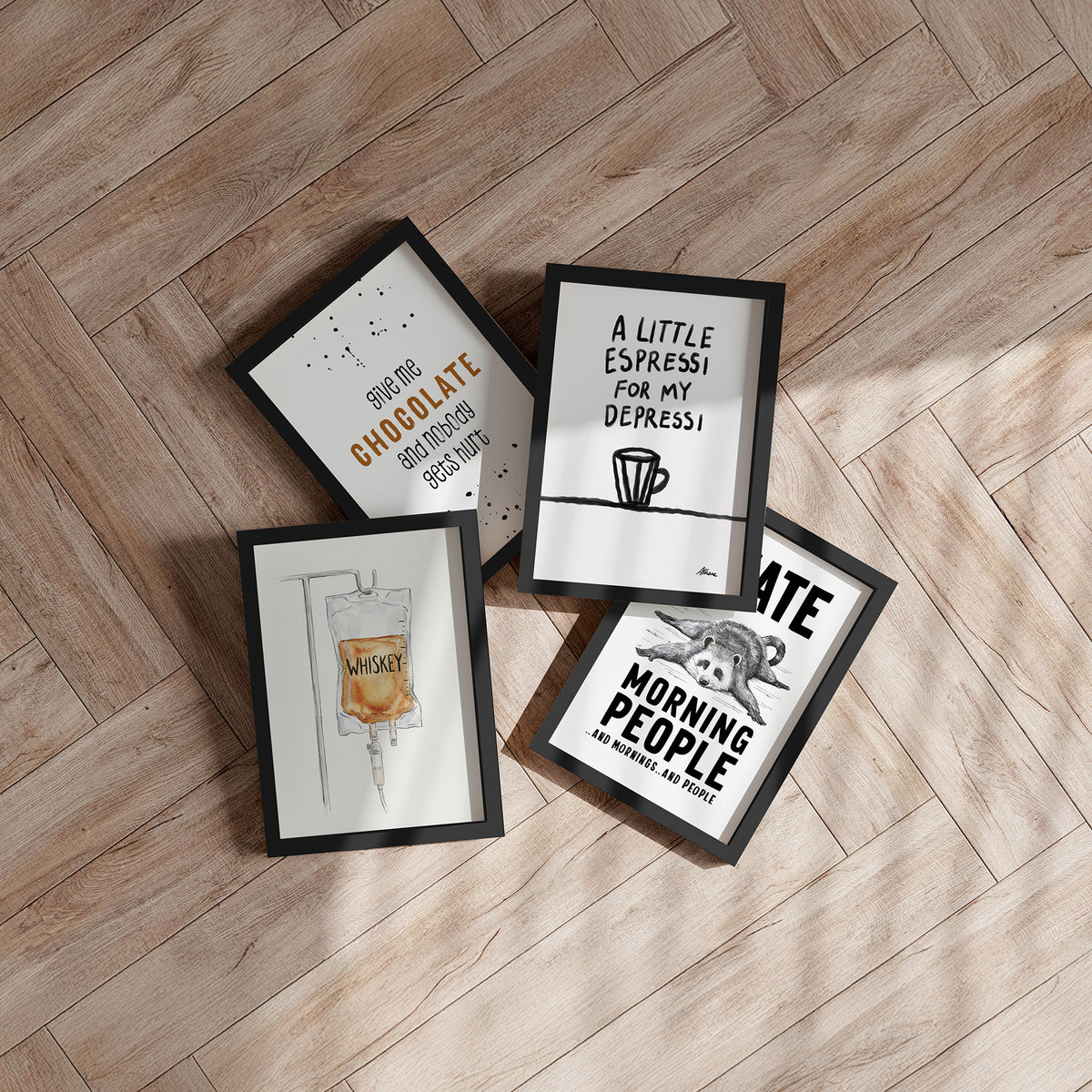 Framed Art Print - Sweet Warning - Melanie Viola
