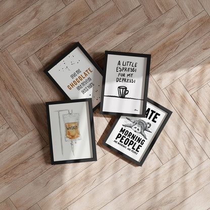 Framed Art Print - Sweet Warning - Melanie Viola